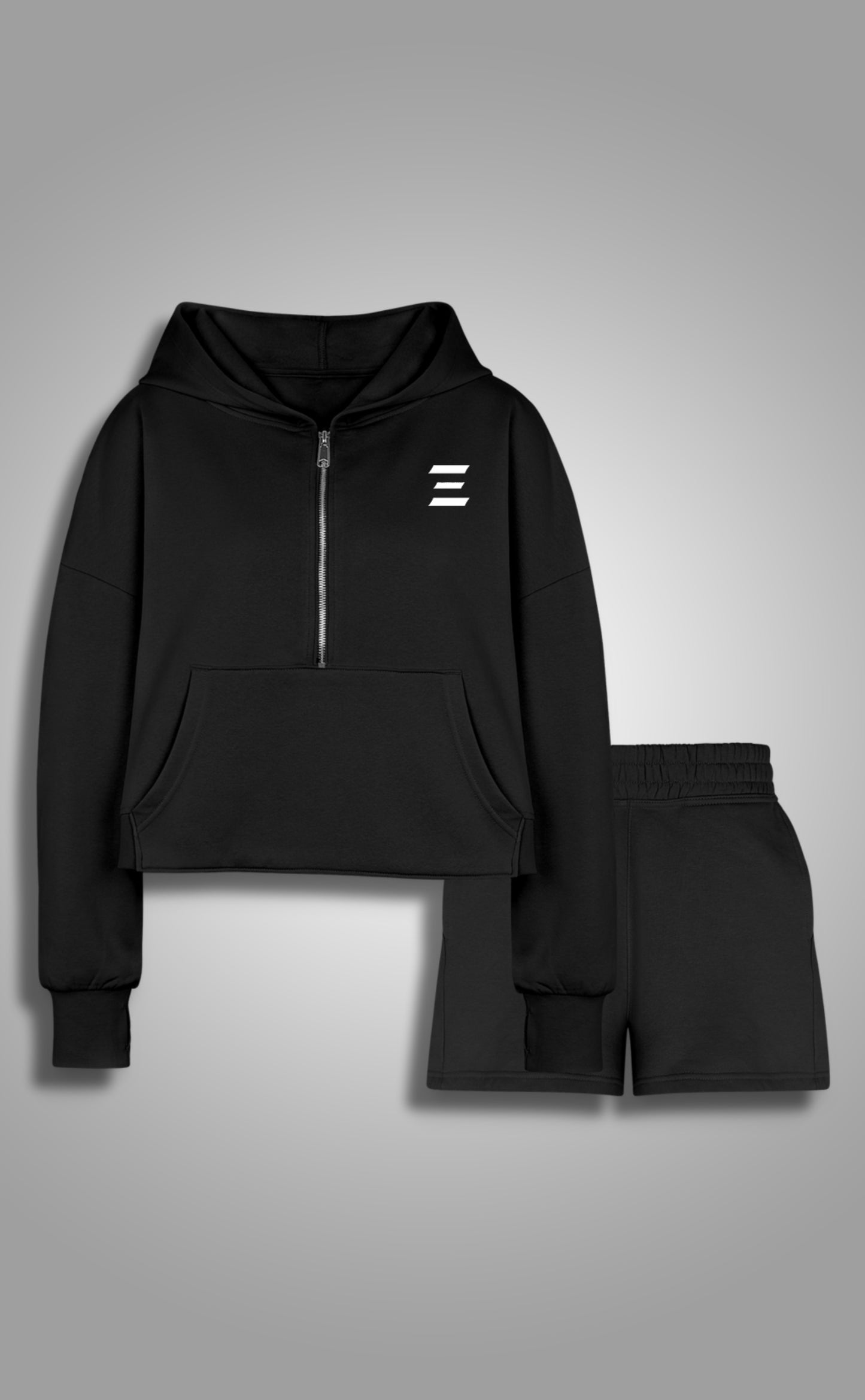CONJUNTO DEPORTIVO MUJER - SUDADERA Y SHORTS